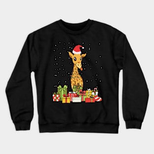 Christmas Giraffe Wildlife Xmas 2022 2 Crewneck Sweatshirt